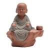 Zen Little Monk Ceramic Incense Burner - Chinese Agarwood Decor