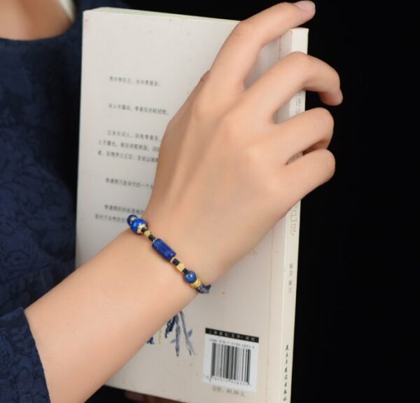 Ethnic Style Hand-Woven Lapis Lazuli Bracelet
