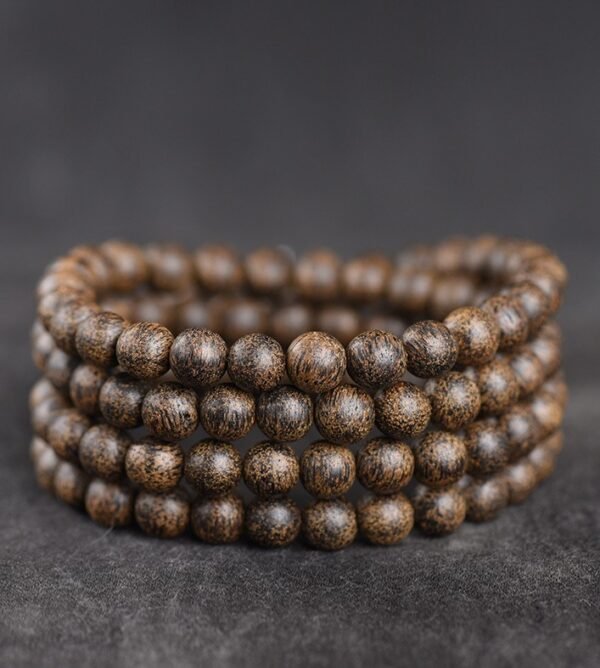 Retro Ethnic Style Natural Aloeswood Buddha Beads Bracelet