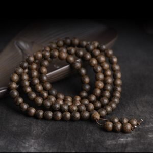 Retro Ethnic Style Natural Aloeswood Buddha Beads Bracelet