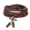 Ethnic Style Sandalwood Buddha Beads Rosary Bracelet
