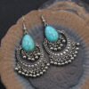 Golden Beads Tassel Earrings