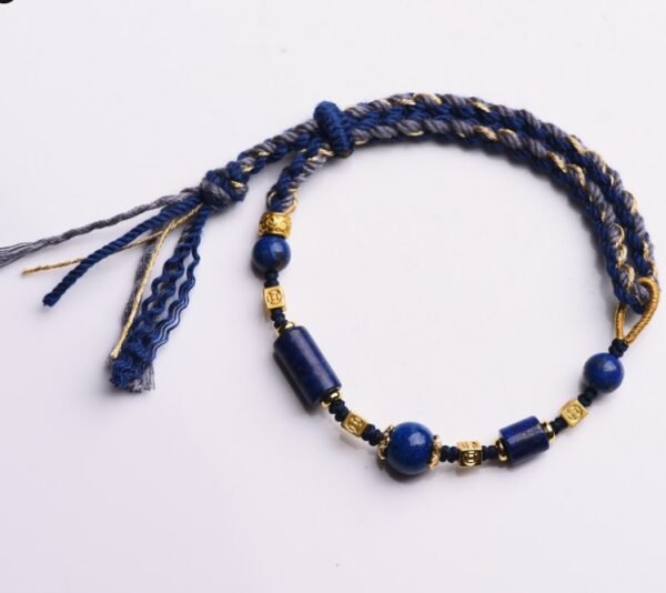 Ethnic Style Hand-Woven Lapis Lazuli Bracelet