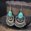 Golden Beads Tassel Earrings