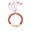 Ethnic Style Natural Hand-Woven Red Rope Wrist Bracelet