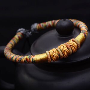 Colorful Rope Chinese Knot Hand Rope Braided Bracelet