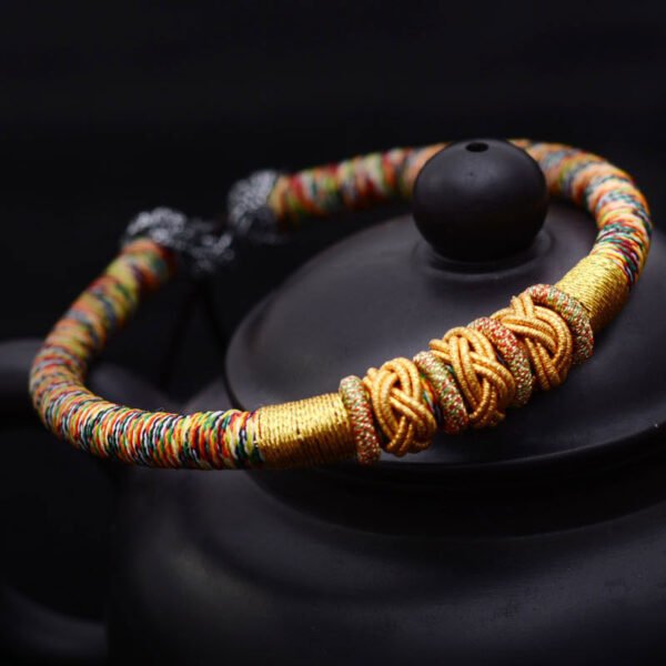 Colorful Rope Chinese Knot Hand Rope Braided Bracelet