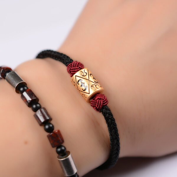 Braided Red String Tanabata Valentine's Day Bracelet Ladies Sterling Silver Couple Bracelet