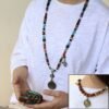 Ethnic Tibetan Star and Moon Bodhi Multi-treasure Consecrated Rosary Bracelet