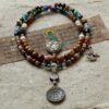 Ethnic Tibetan Star and Moon Bodhi Multi-treasure Consecrated Rosary Bracelet