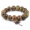 Natural Green Sandalwood Prayer Beads Bracelet