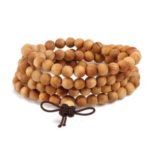 Ethnic Style Sandalwood Buddha Beads Rosary Bracelet