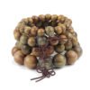 Natural Green Sandalwood Prayer Beads Bracelet
