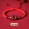 Cinnabar Zodiac Red String Bracelet for Fidelity