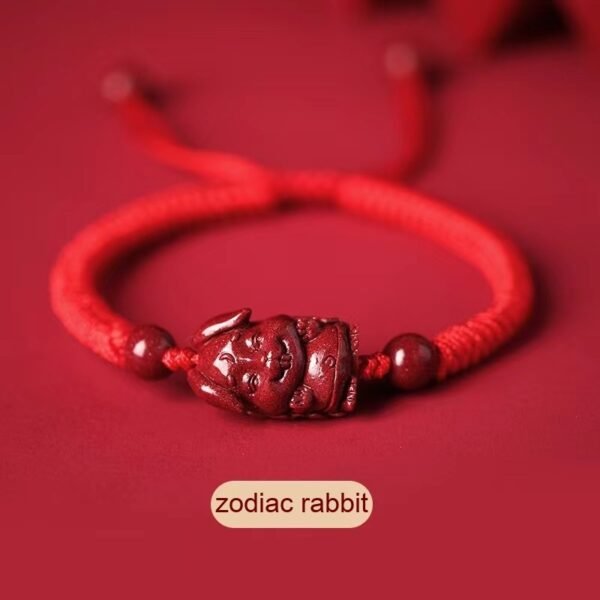 Cinnabar Zodiac Red String Bracelet for Fidelity