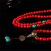 Prayer Beads Red Turquoise Bracelet