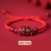 Cinnabar Zodiac Red String Bracelet for Fidelity