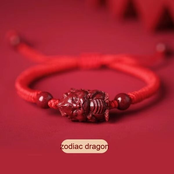 Cinnabar Zodiac Red String Bracelet for Fidelity