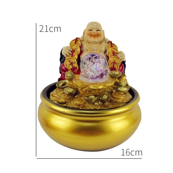 Feng Shui Wheel Crystal Ball Water Fountain Mini