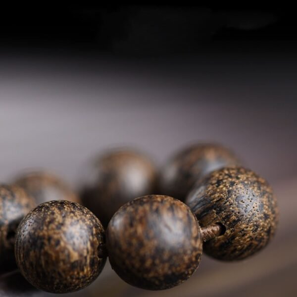 Retro Ethnic Style Natural Aloeswood Buddha Beads Bracelet