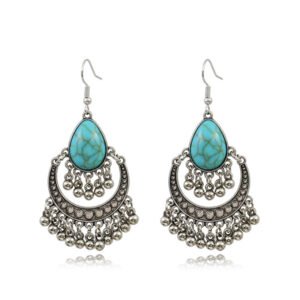 Golden Beads Tassel Earrings