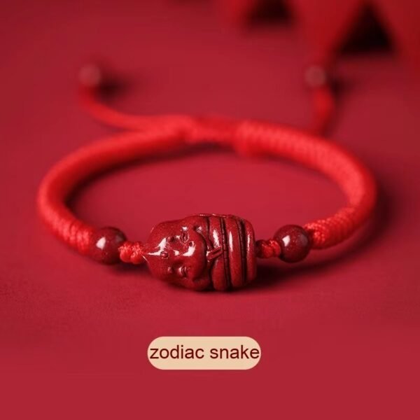 Cinnabar Zodiac Red String Bracelet for Fidelity