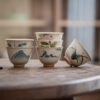 ICE Table Hand Painted Tea Cup Suit Kung Fu Tea Set
