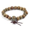 Natural Green Sandalwood Prayer Beads Bracelet