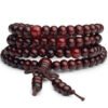 Ethnic Style Sandalwood Buddha Beads Rosary Bracelet