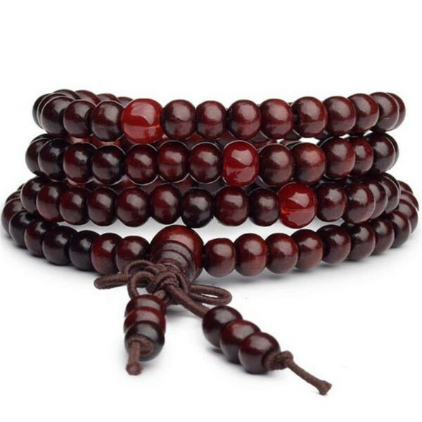 Ethnic Style Sandalwood Buddha Beads Rosary Bracelet