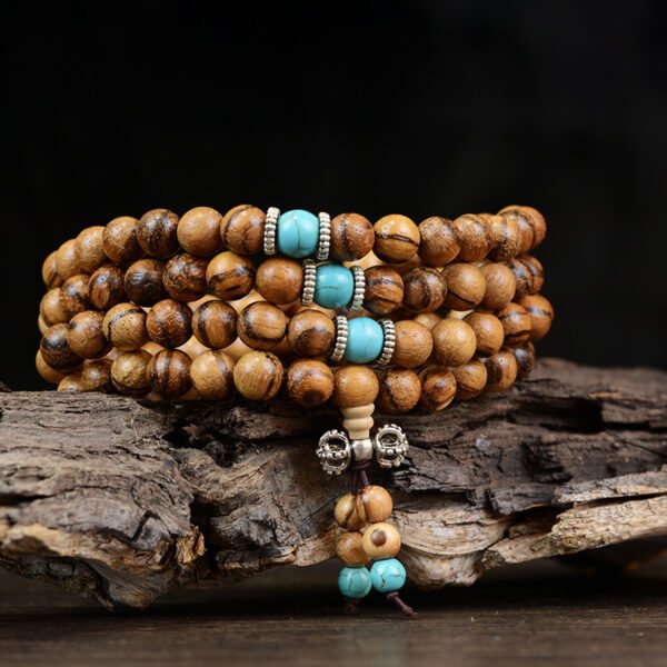 Traditional Chinese Purple Sandalwood Meditation Beads Bracelet
