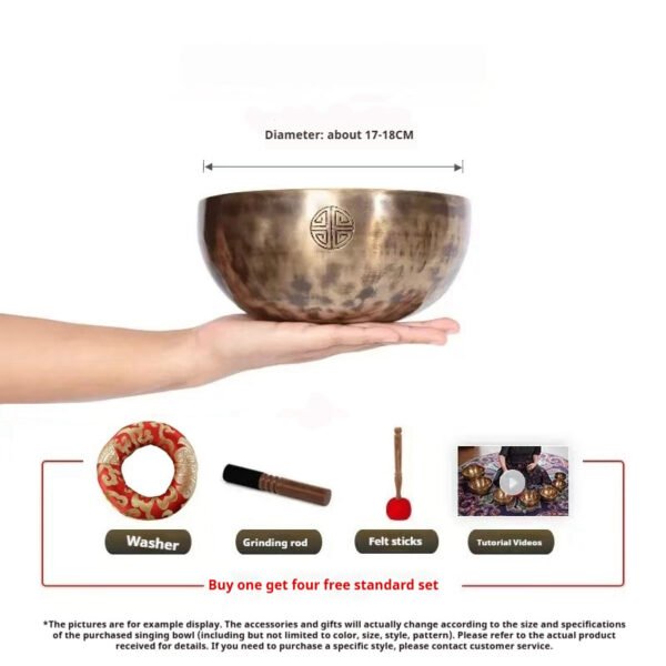 Handmade Zen Himalaya Full Moon Singing Bowl for Spiritual Healing