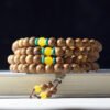 Traditional Chinese Purple Sandalwood Meditation Beads Bracelet