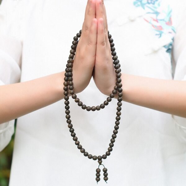 Retro Ethnic Style Natural Aloeswood Buddha Beads Bracelet