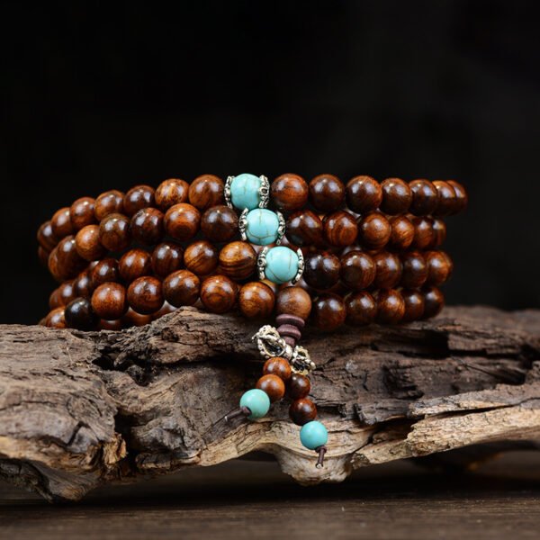Traditional Chinese Purple Sandalwood Meditation Beads Bracelet