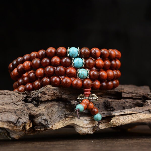 Traditional Chinese Purple Sandalwood Meditation Beads Bracelet