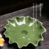 Lotus Leaf Incense Holder Four Colors Handmade Tea Room Tea Table