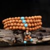 Traditional Chinese Purple Sandalwood Meditation Beads Bracelet