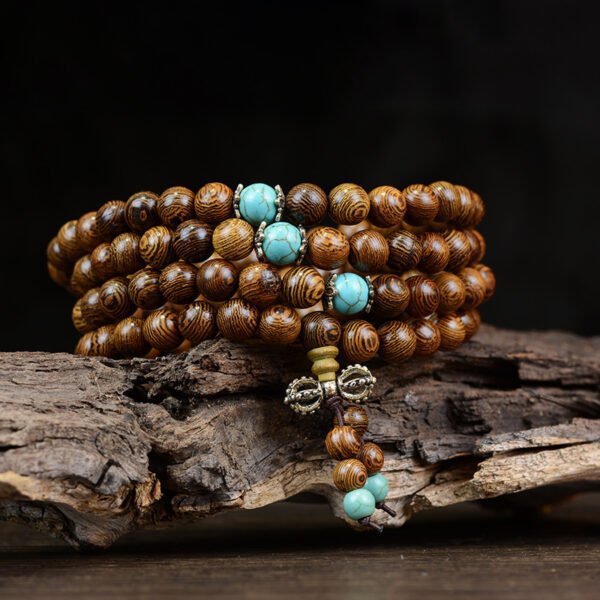 Traditional Chinese Purple Sandalwood Meditation Beads Bracelet