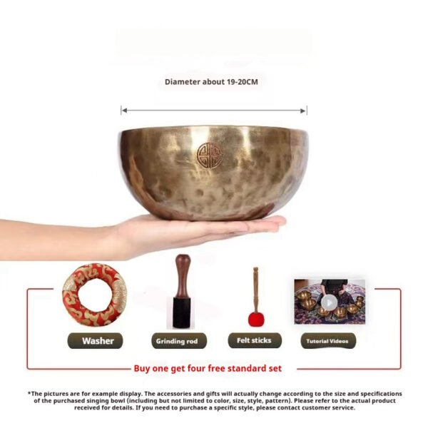 Handmade Zen Himalaya Full Moon Singing Bowl for Spiritual Healing
