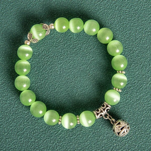 10MM Hollow Ball  Crystal Opal Beaded Bracelet