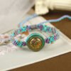 Retro Dunhuang Color Hand-Woven Bracelets with Tibetan Elements