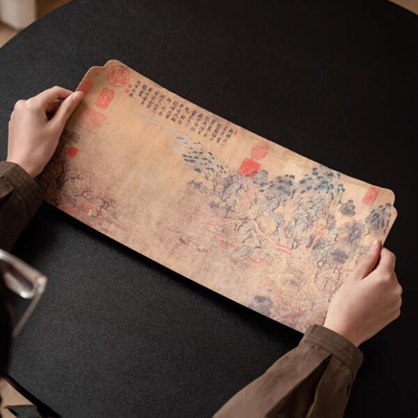 8d0ddb80-9ab0-4d2c-a901-6a00eee9ee34.jpg Peach Garden Notes Double-sided Tea Mat Chinese Zen Tea Table Mat