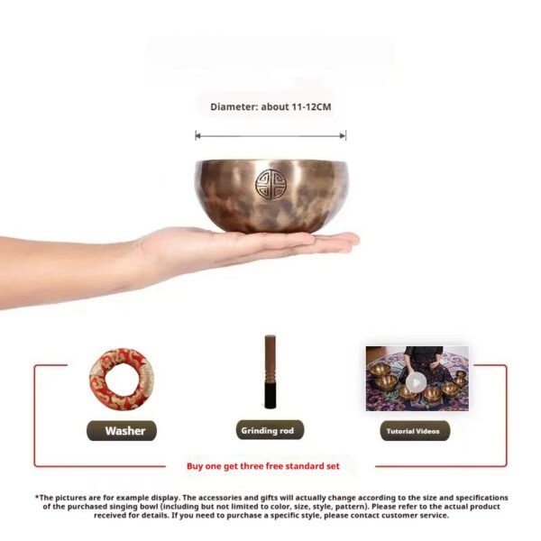 Handmade Zen Himalaya Full Moon Singing Bowl for Spiritual Healing