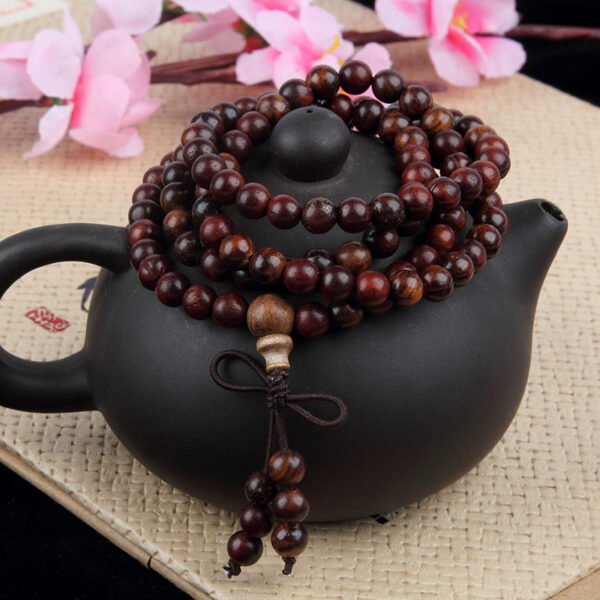 Ethnic Style Sandalwood Buddha Beads Rosary Bracelet