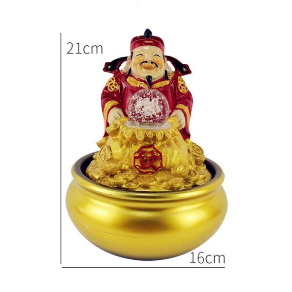 Feng Shui Wheel Crystal Ball Water Fountain Mini