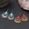 Golden Beads Tassel Earrings