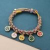 Ethnic Style Couple Braided Red Rope Colorful Wire Bracelet