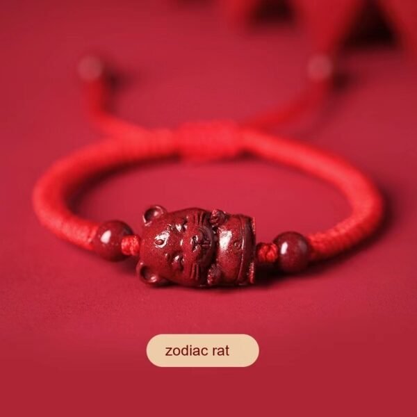Cinnabar Zodiac Red String Bracelet for Fidelity