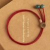 Traditional Handcrafted Bodhi Beads Red String Couple Bracelet